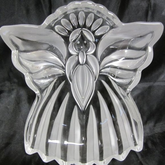 GORHAM CRYSTAL 2004 TO 2010, HOLIDAY TRADITIONS, ANGEL OF PEACE CANDY DISH - Picture 4 of 9